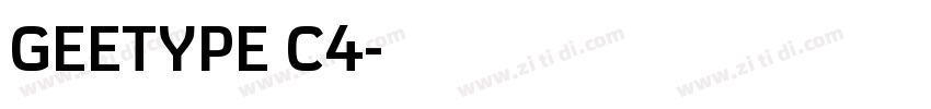GEETYPE C4字体转换